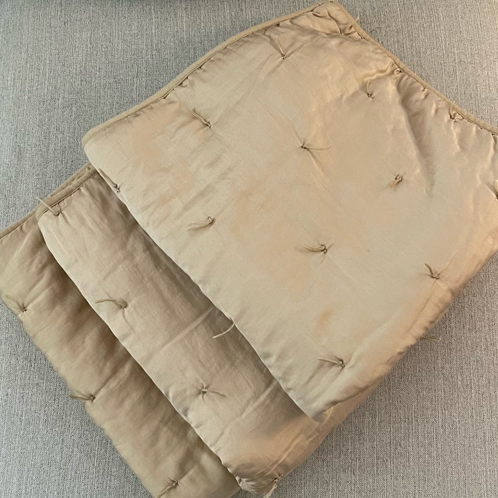 3 Euro Silk & Cotton Pottery Barn Shams